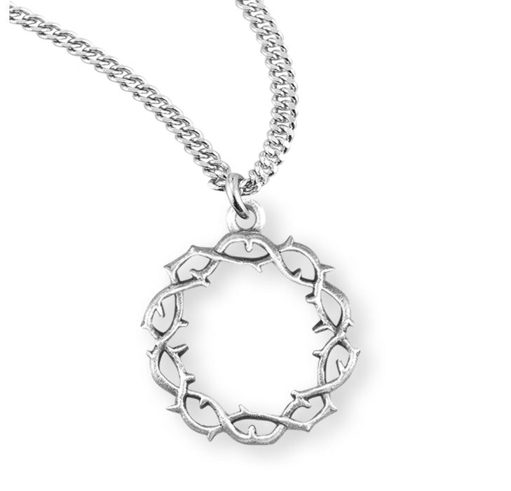 "Crown of Thorns" Sterling Silver Medal - S126220