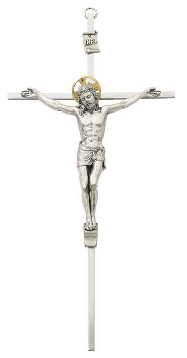 10 in. Silver Crucifix Boxed - 79-42501