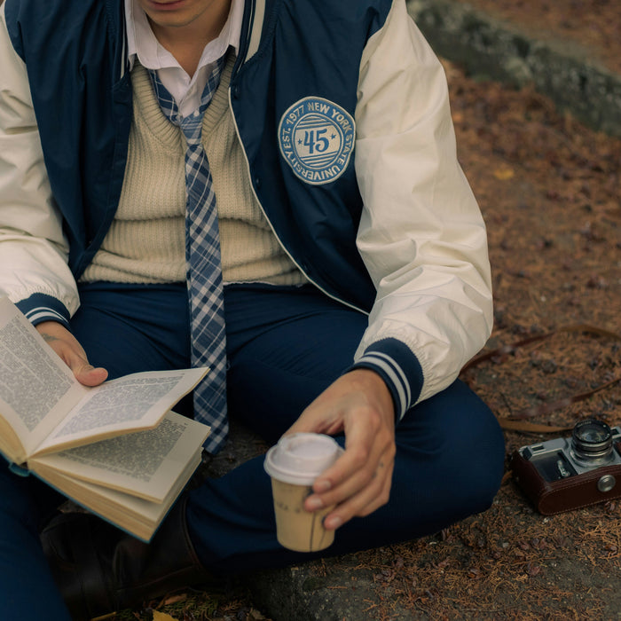 college student with bible