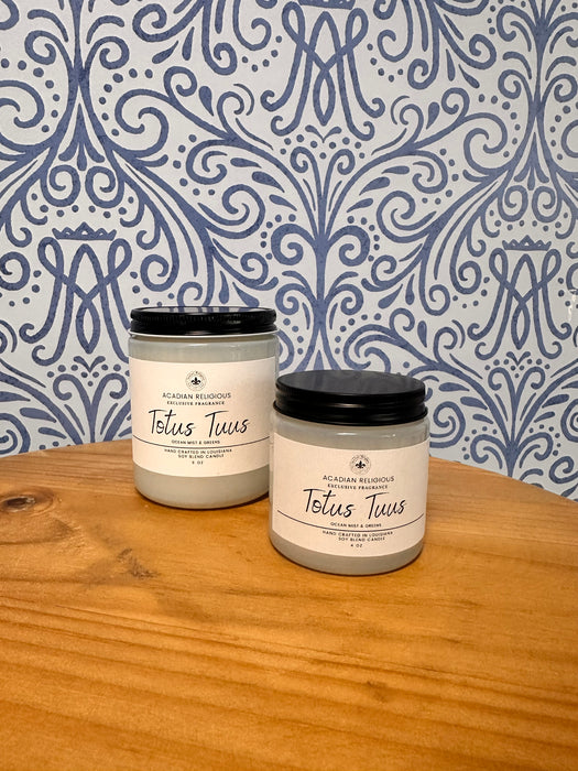Totus Tuus candle