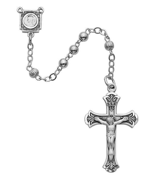 1-4LF All Sterling Rosary Boxed - McVan