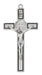 119-20 4.75" ALL SILVER ST. BENEDICT CROSS BOXED - McVan