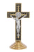 119-22 3.5" GOLD & BLACK ST. BENEDICT STANDING CRUCIFIX, BOXED - McVan