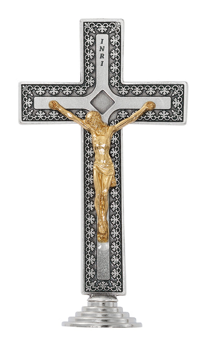 119-30 5" TWO-TONE STAND CRUCIFIX BOXED - McVan