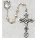 131LF Pearl like Glass Rosary Boxed - McVan