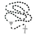 139D-BKF Black  Wood 4-Way Rosary Boxed - McVan
