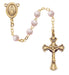 201H-PKG PINK PEARL ROSARY DELUXE BOXED - McVan