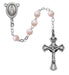 201L-PKG Pink Glass Youth Rosary Boxed - McVan