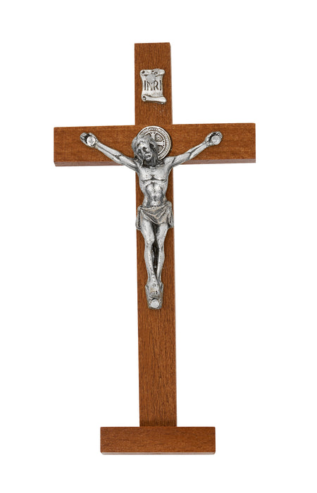 35-31 5.5" ST. BENEDICT BROWN STANDING CRUCIFIX BAGGED - McVan