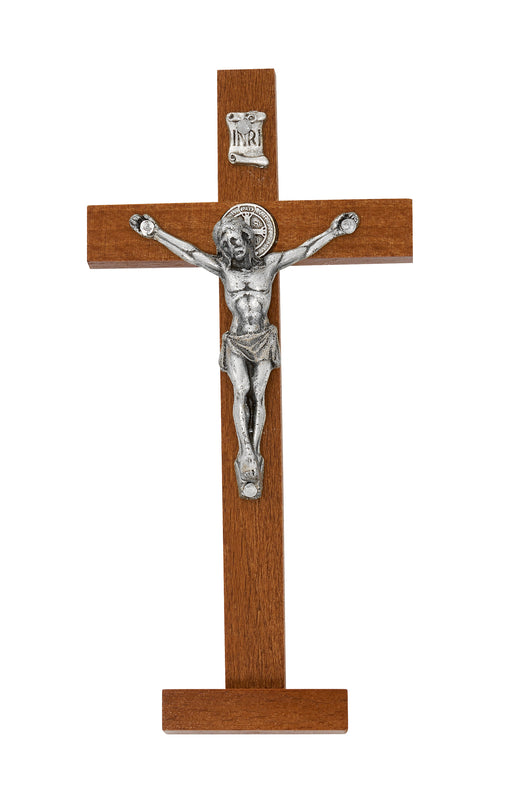 35-31 5.5" ST. BENEDICT BROWN STANDING CRUCIFIX BAGGED - McVan