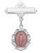 420L Sterling Pink Miraculous Baby Pin Boxed - McVan