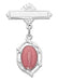 432L Sterling Pink Miraculous Baby Pin Boxed - McVan