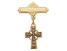 434J Gold on Sterling Celtic Baby Pin Boxed - McVan