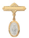 442J Two-tone Sterling Miraculous Baby Pin Boxed - McVan