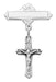 466L Sterling Crucifix Baby Pin Boxed - McVan
