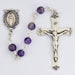 560LF Genuine Amethyst Rosary Boxed - McVan