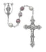 564SF Violet Cat's Eye Rosary Boxed - McVan