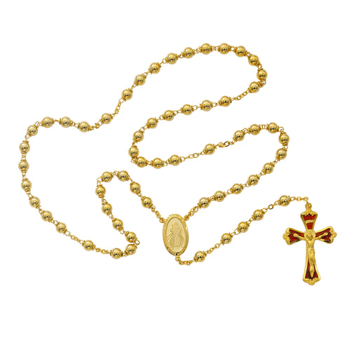 583HF Gold Divine Mercy Rosary Boxed - McVan