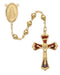 583JF Gold Divine Mercy Rosary Boxed - McVan
