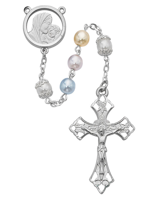 590RF Mother and Child Multi  Rosary Boxed - McVan
