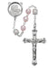 592RF Mother and Child Pink and White Rosary Boxed - McVan