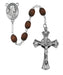 600DF Brown Wood Rosary Boxed - McVan