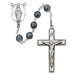 603LF Imitation Hematite Rosary Boxed - McVan
