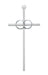 71-44800 8in. Polished Aluminum Wedding Cross Boxed - McVan