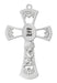73-12 6in Pewter Baby Boy's Cross - McVan