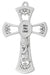 73-13 6in Pewter Baby Girl's Cross - McVan