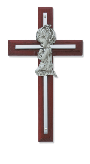 73-24 6in Cherry Stained Girl's Cross - McVan