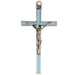 73-36 5" Blue enamel crucifix boxed - McVan
