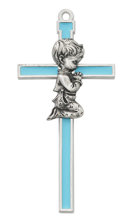 73-41 5" Blue childrens wall cross boxed - McVan