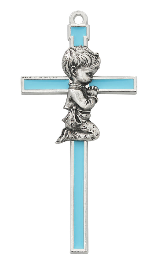 73-41 5" Blue childrens wall cross boxed - McVan
