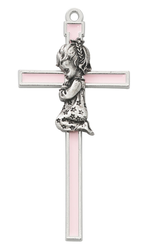 73-42 5" Pink childrens wall cross boxed - McVan