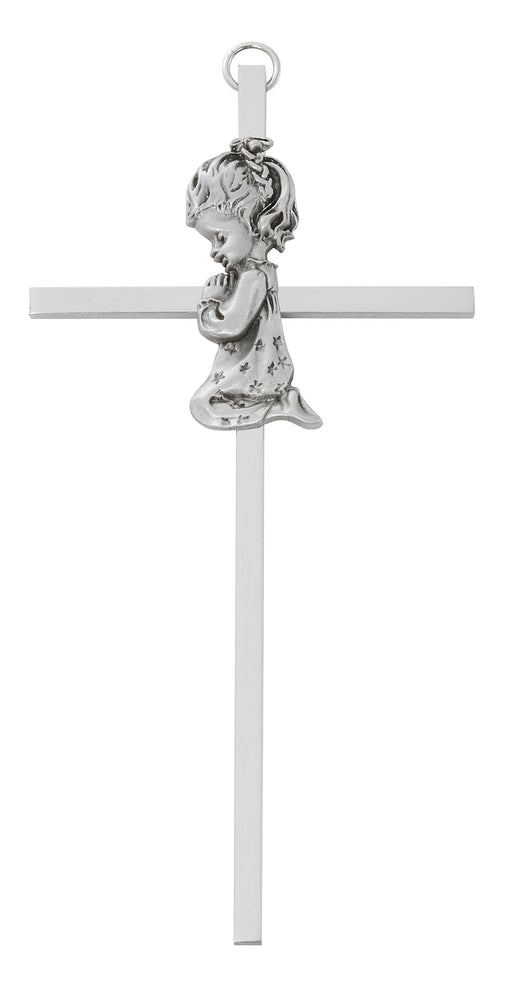 73-68 6" Boy praying childrens cross boxed - McVan