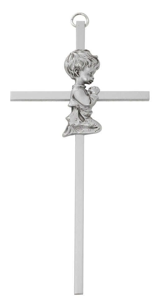73-69 6" Girl praying childrens cross boxed - McVan