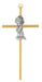 73-70 6" gold two-tone Girl cross boxed - McVan