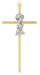73-71 6" gold two-tone boy cross boxed - McVan