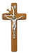 77-06 8in Walnut Stain Holy Sprit Crucifix Boxed - McVan