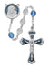775RF Mother and Child Blue and Crystal Rosary Boxed - McVan