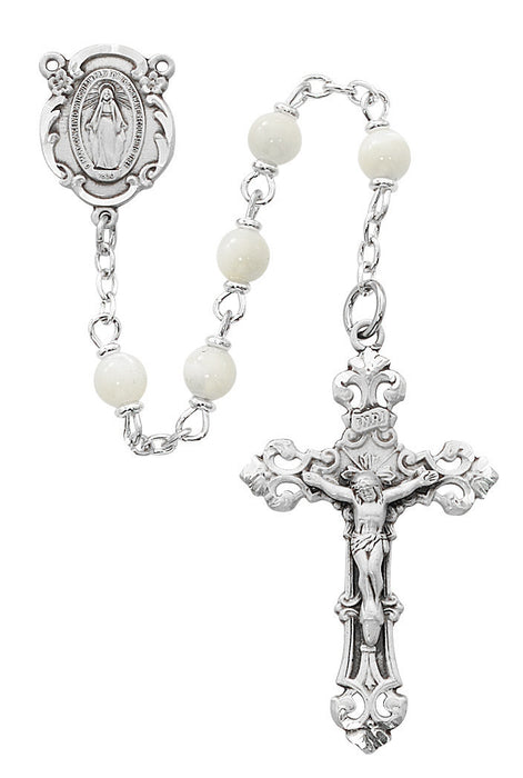 783LF Genuine Mother of Pearl Rosary Boxed - McVan