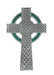 79-13 5 1/2 in Pewter Celtic Cross With Green Enamel Boxed - McVan