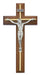 79-15 10 in. Walnut Stain Crucifix Boxed - McVan