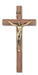 79-42481 10 in. Walnut Stain Crucifix Boxed - McVan