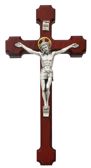 79-42492 10 in. Cherry Crucifix Boxed - McVan