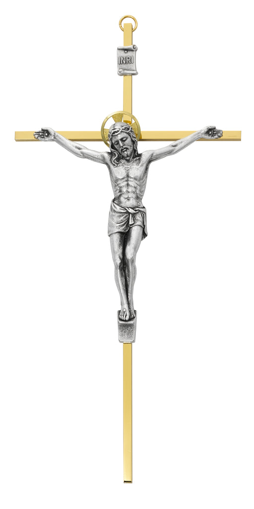 79-42622 10" Brass Crucifix Boxed - McVan