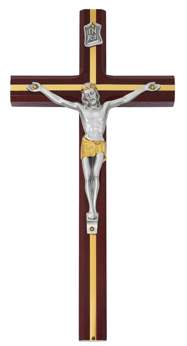 79-42656 10 in. Cherry Crucifix Boxed - McVan