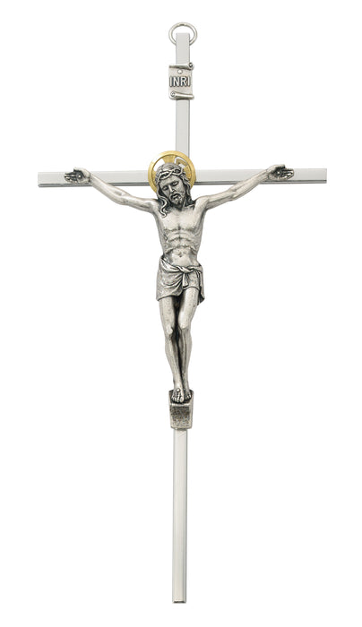 79-48 8 in. Silver Crucifix Boxed - McVan