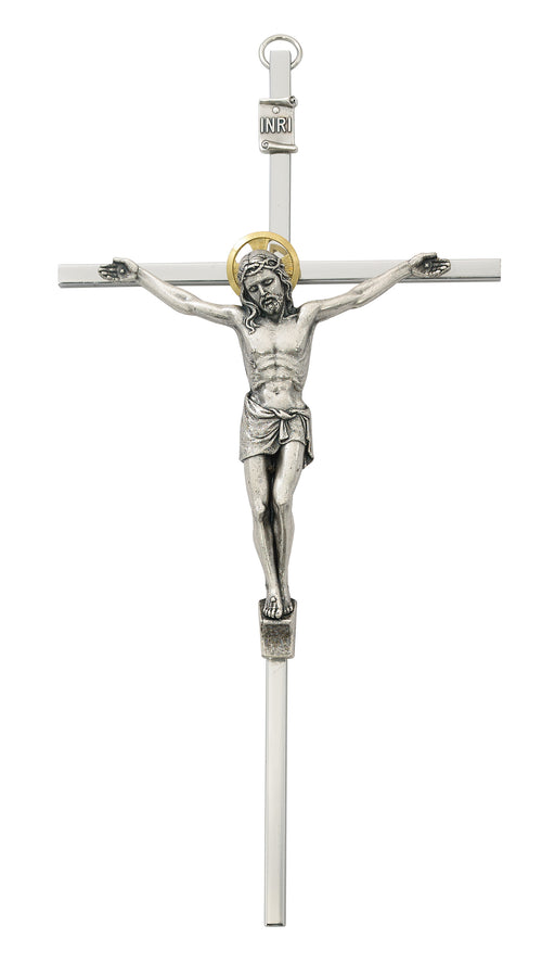 79-48 8 in. Silver Crucifix Boxed - McVan